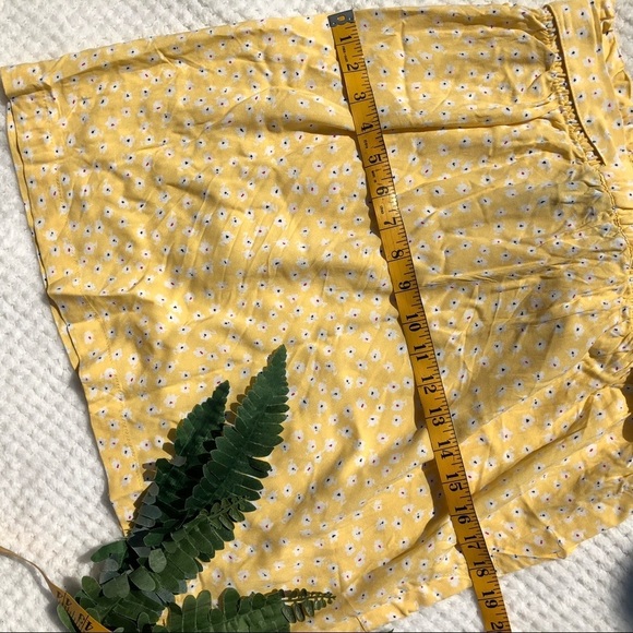 🎄George yellow casual skirt  SZ M floral print NWOT - Picture 7 of 10